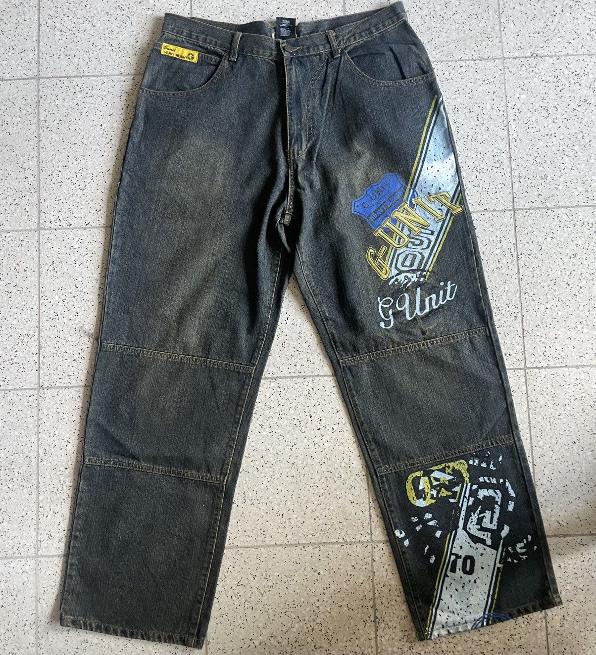 G-Unit G-UNIT Embroidered/Printed Baggy Denim Jeans 38 Size US 38 / EU 54 - 1 Thumbnail