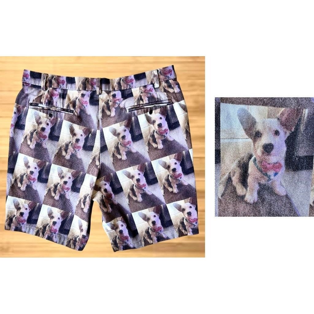Vintage Print All Over Me Corgi Dog Shorts Unisex Large PAOM Pocket Size US 37 - 5 Thumbnail