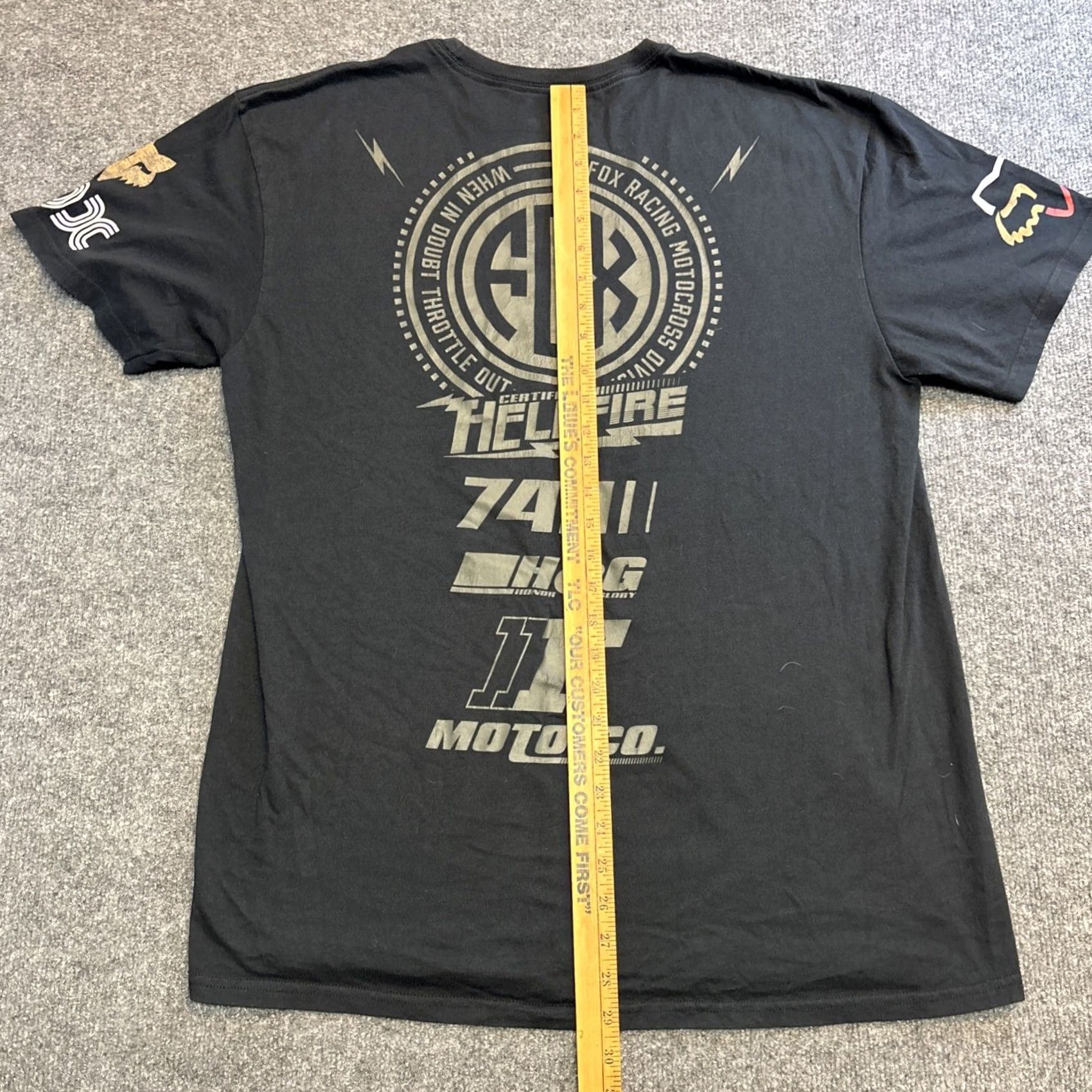 Vintage VINTAGE Y2K Fox Racing Graphic T-Shirt 360 Men’s XL Black Mens XL Fox Racing Graphic T-Shirt 360 Men’s XL Black Size US XL / EU 56 / 4 - 6 Thumbnail