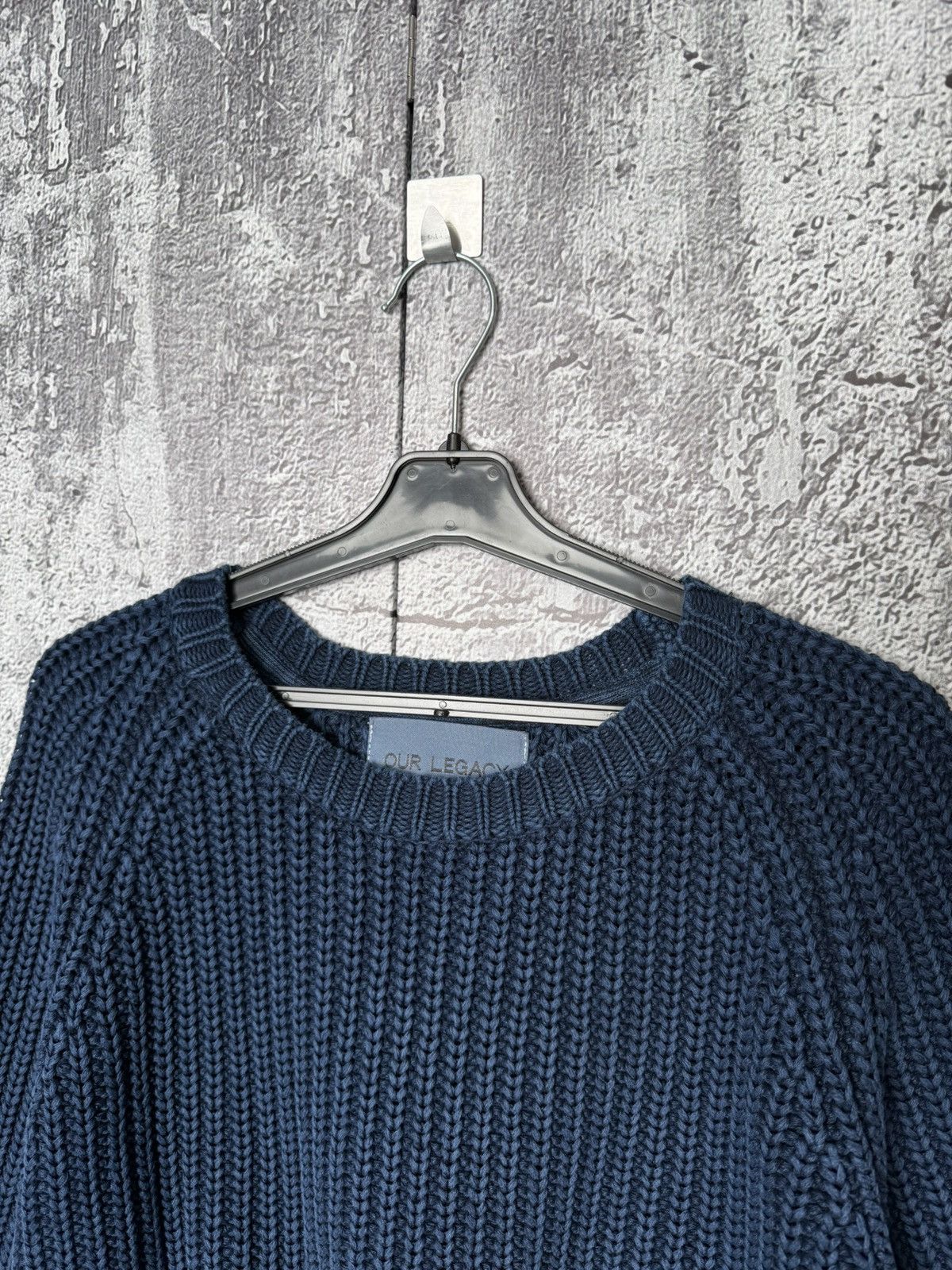 Our Legacy Our Legacy AW 15 Indigo Dyed Men Knitted Heavyweight Sweater Size US M / EU 48-50 / 2 - 5 Thumbnail
