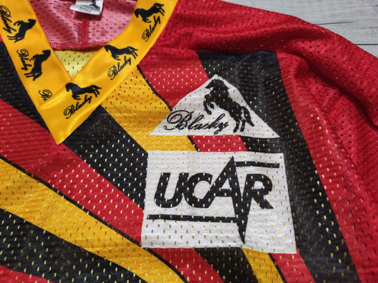Vintage SC Bern Switzerland 1989 Hockey Blacky Peugeot Jersey Size US XL / EU 56 / 4 - 7 Thumbnail