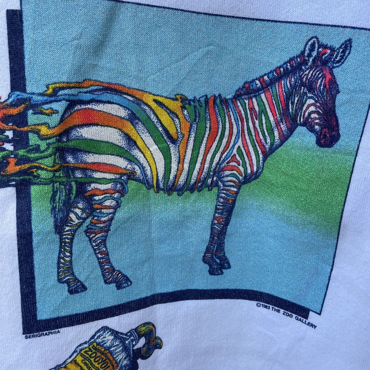 Fruit Of The Loom × Habitat × Vintage 🔥Vintage 1983 The Zoo Gallery Zebra Habitat Sweatshirts Size US XS / EU 42 / 0 - 6 Thumbnail