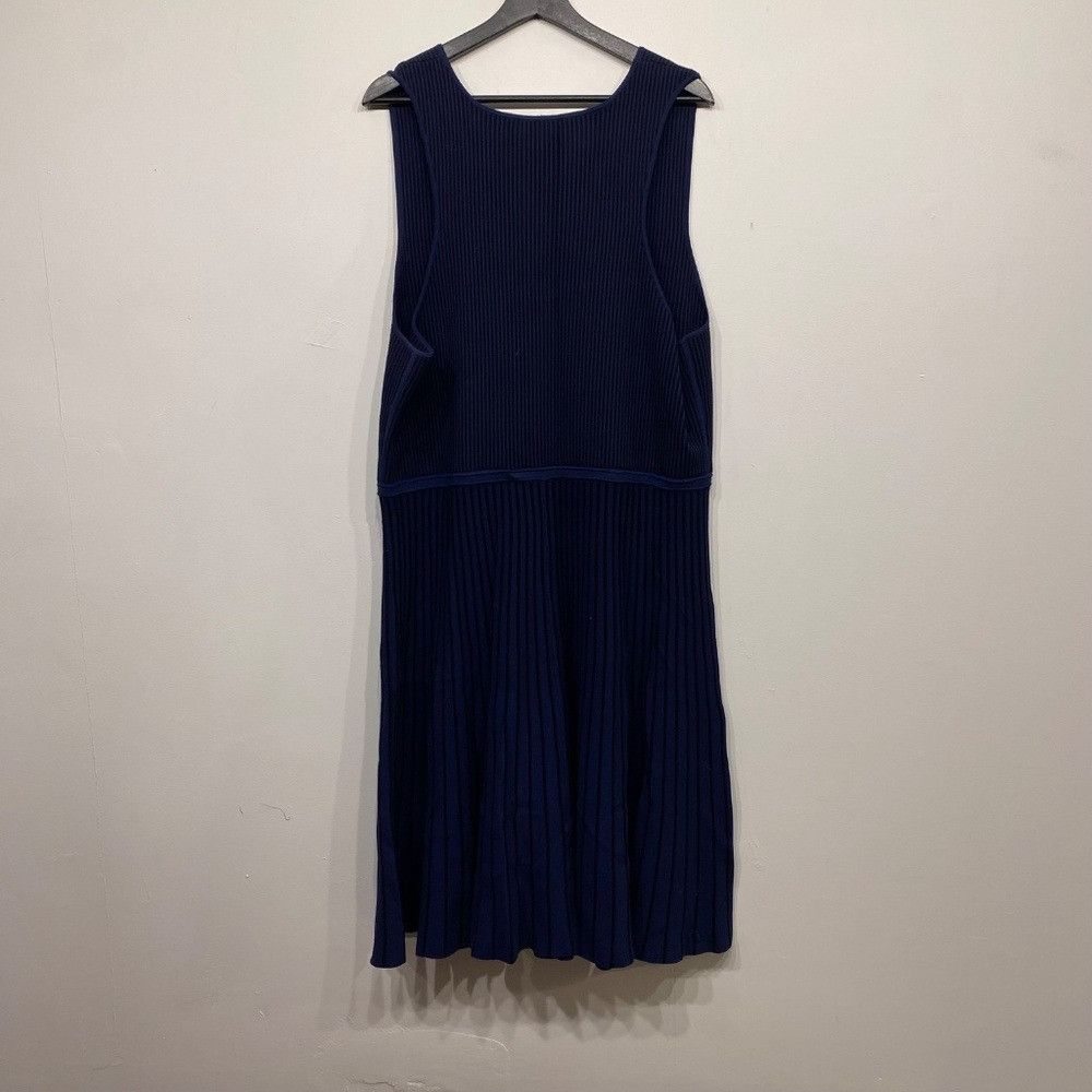 Banana Republic Banana Republic Knit Fit and Flare Black and Blue Striped Sw Size XXL / US 16-18 / IT 52-54 - 5 Thumbnail