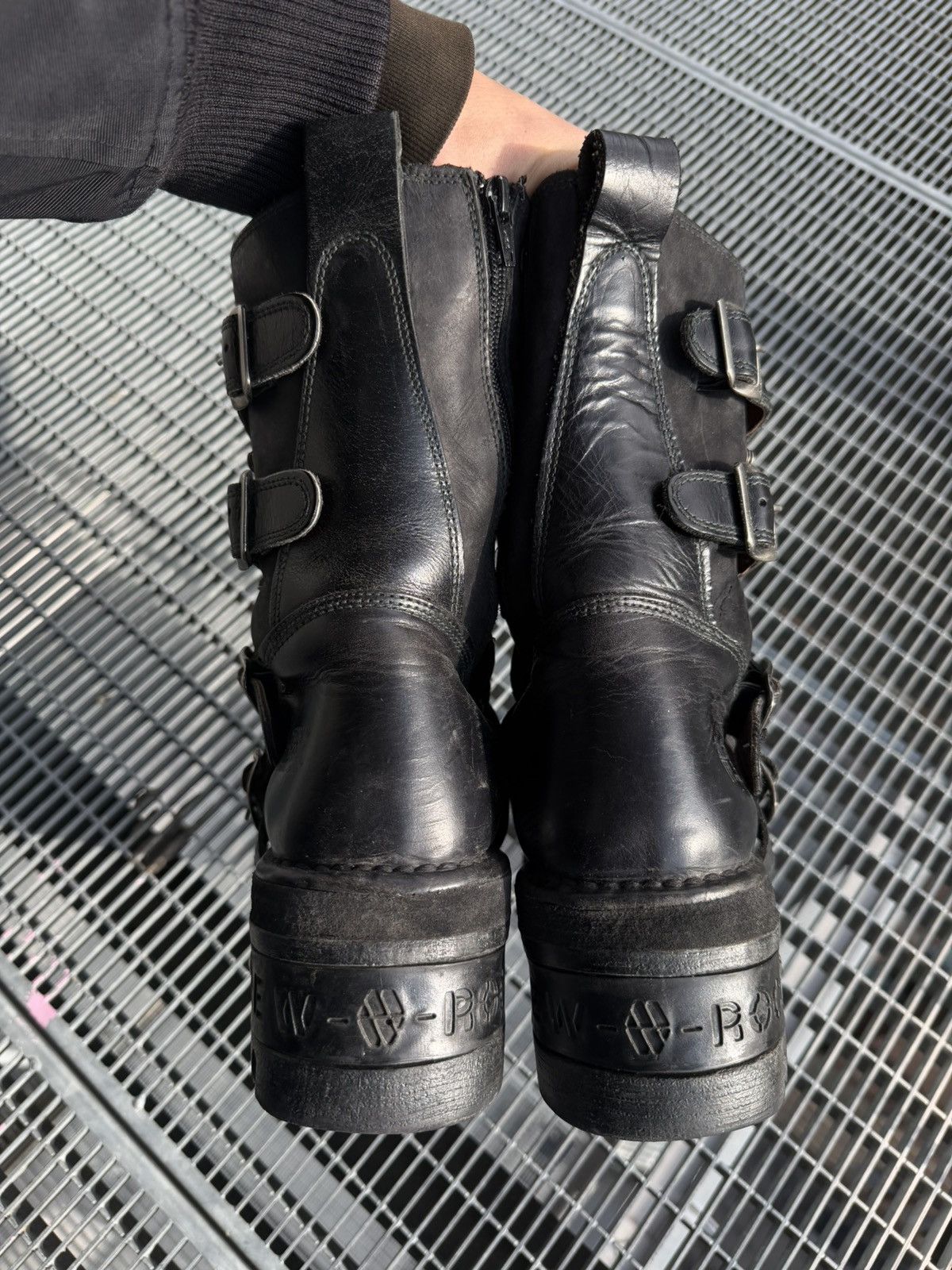 New Rock Vintage New Rock Leather High Metal Goth Sneakers Size US 8 / EU 41 - 7 Thumbnail