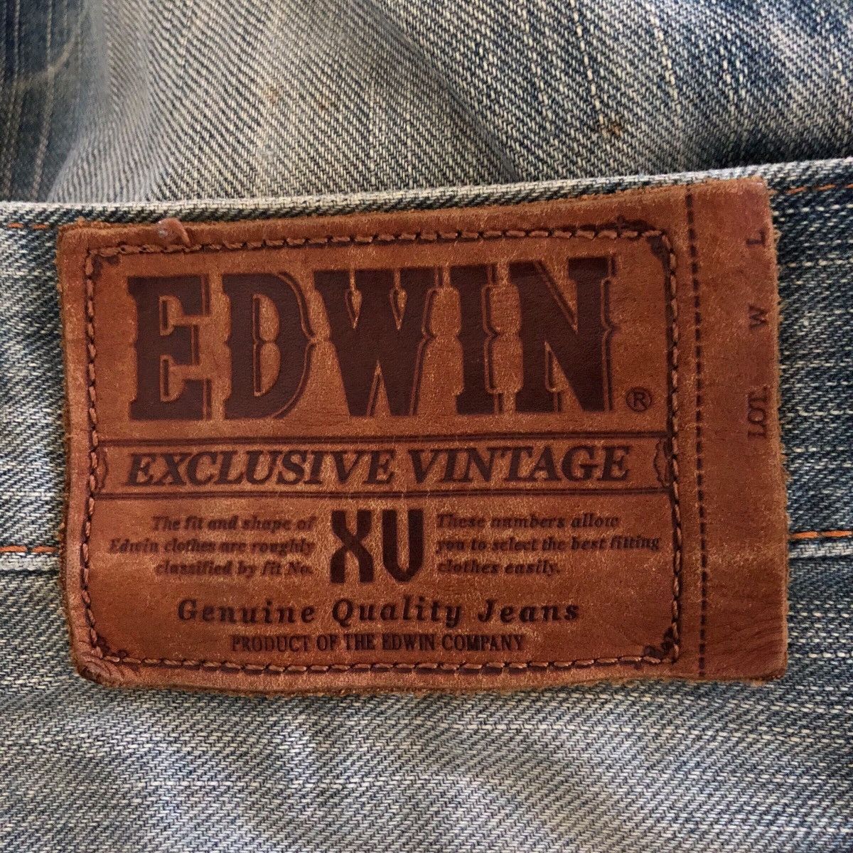 Edwin Vintage Edwin Faded Whiskers Denim Jeans Size US 32 / EU 48 - 11 Thumbnail
