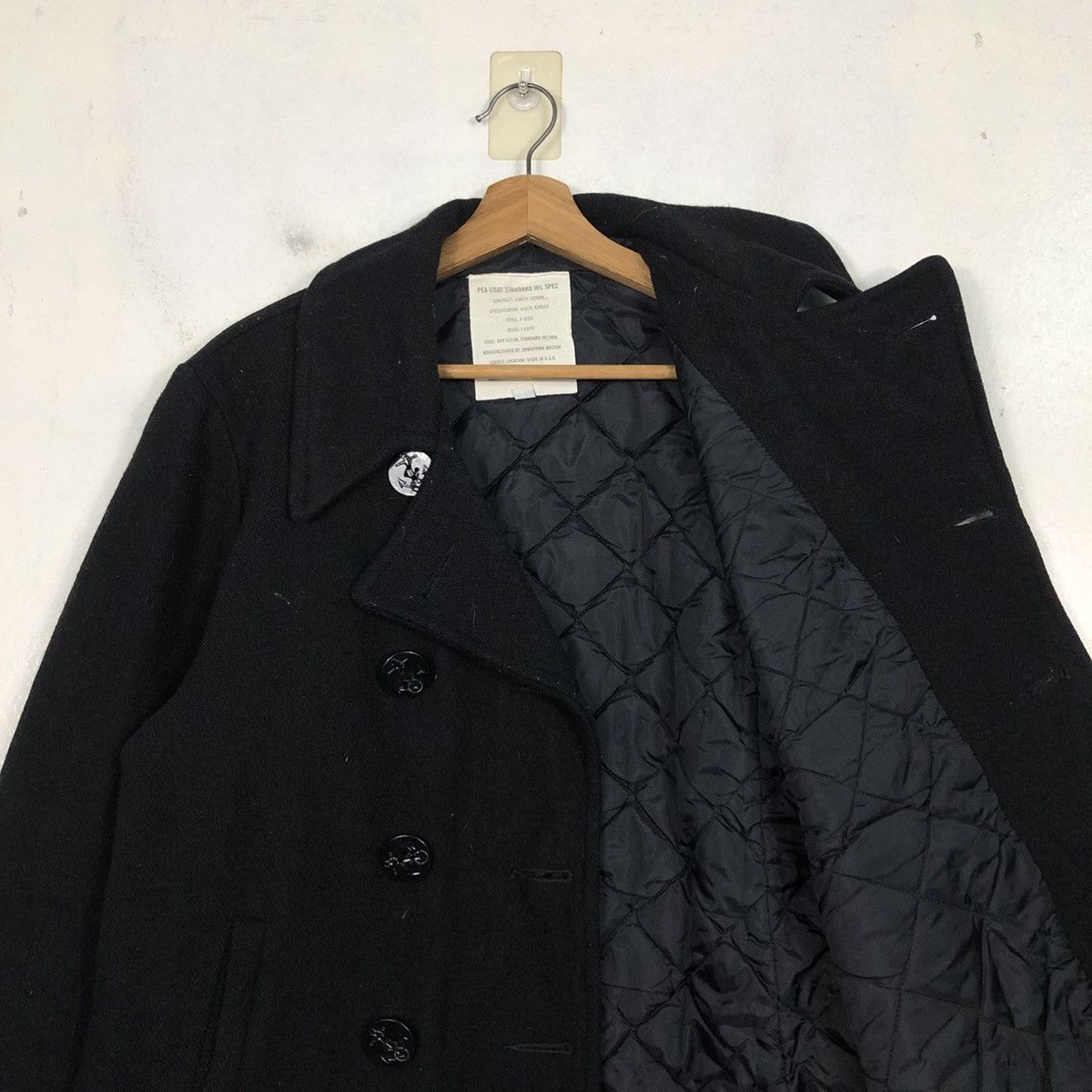 Japanese Brand 📌Vintage Wool Peacoat Usa Double Breast Issey Miyake Size US L / EU 52-54 / 3 - 14 Thumbnail