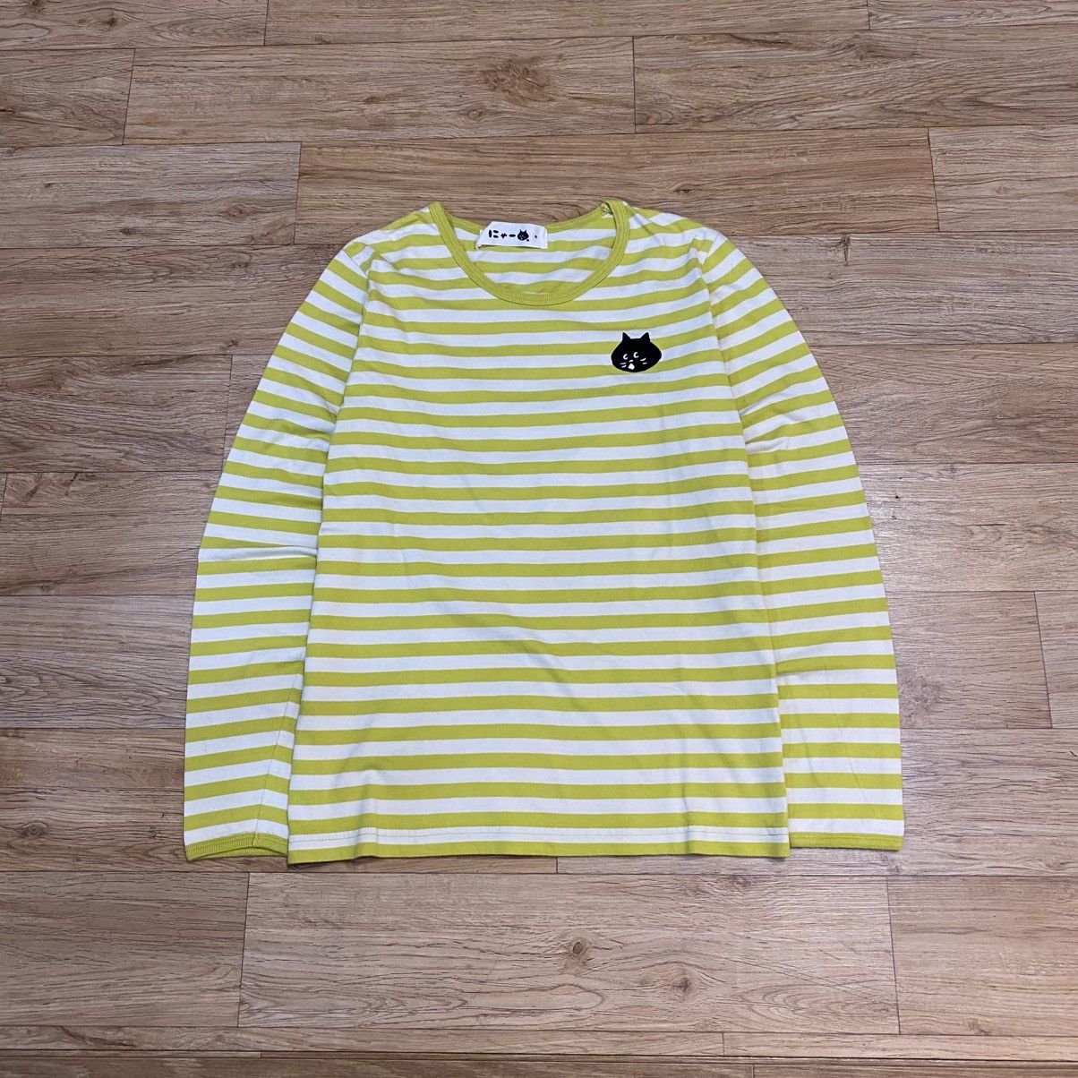 2000s Ne-Net By Issey Miyake Stripe Long Sleeve T-Shirt