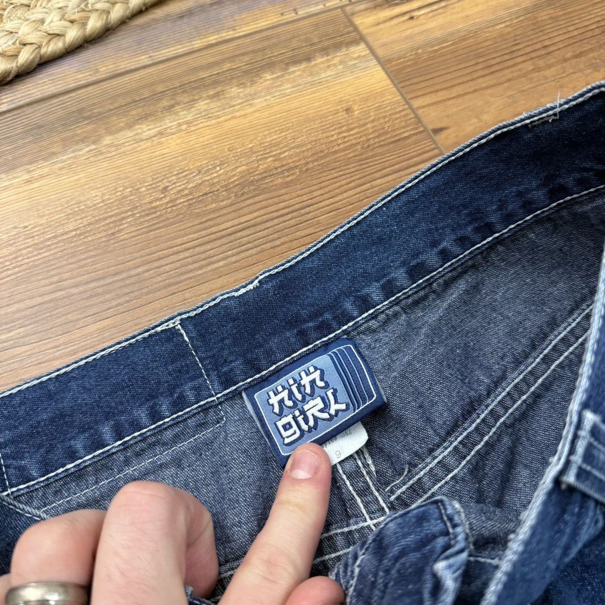 Other Vintage Kikwear Kikgirl Flare Bootcut Skate Denim Jeans Size 26" / US 2 / IT 38 - 5 Thumbnail