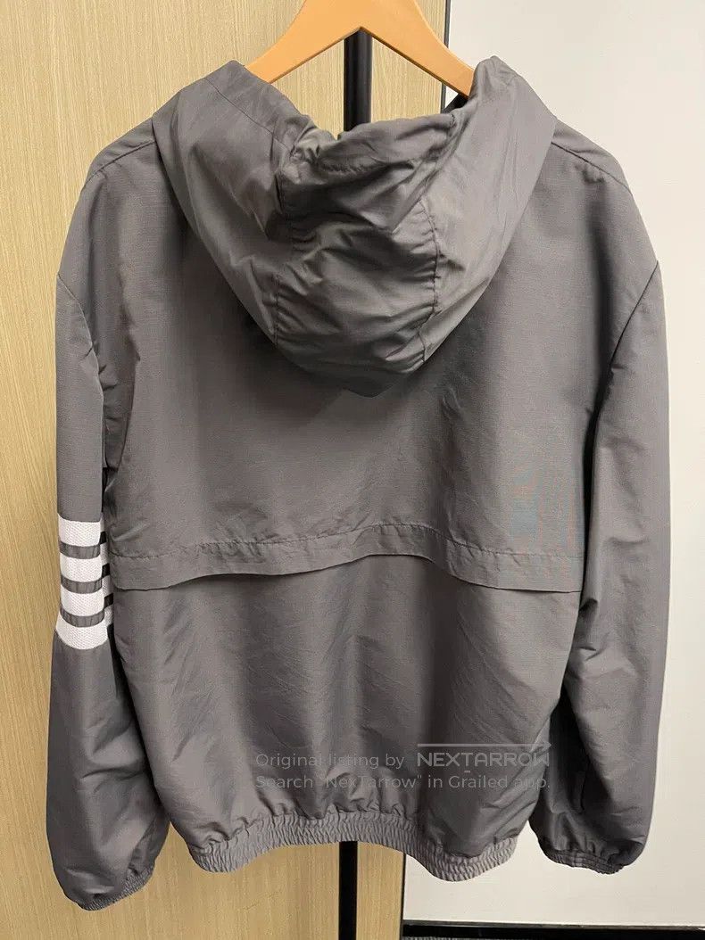 Thom Browne Thom Browne Gray Hooded Jacket Size US L / EU 52-54 / 3 - 2 Thumbnail
