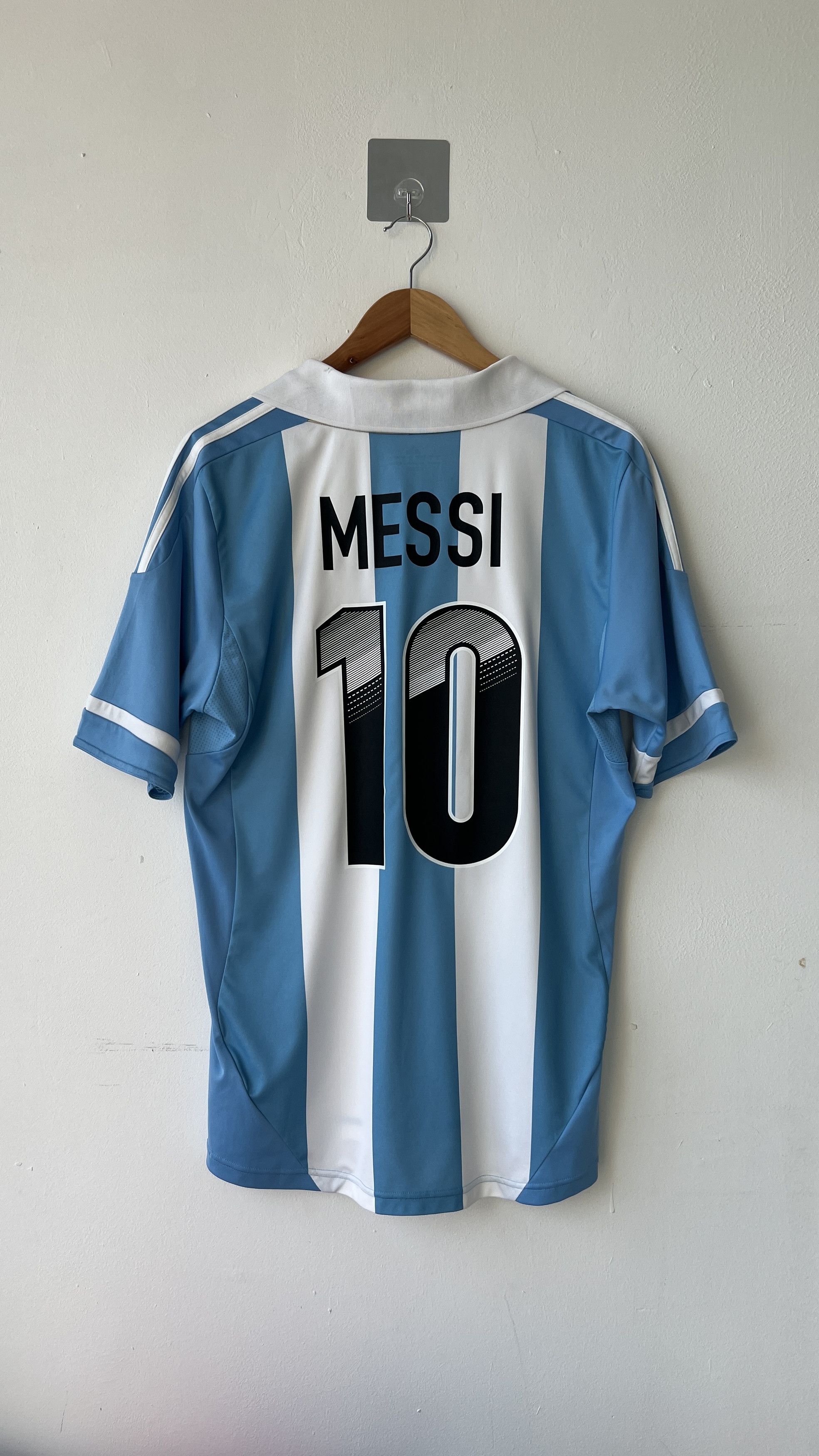 Adidas (M) Argentina 2011-13 Home Shirt Messi #10 Kit Size US M / EU 48-50 / 2 - 1 Thumbnail