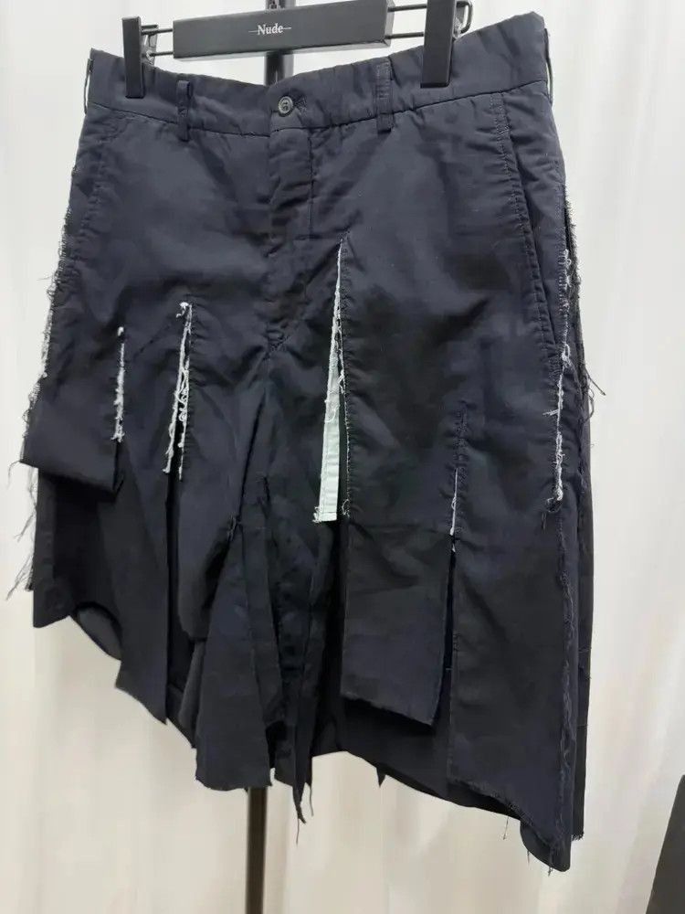 Comme des Garcons Sz L Comme Des Garcons Homme Plus Distressed Shorts Size US 34 / EU 50 - 3 Thumbnail