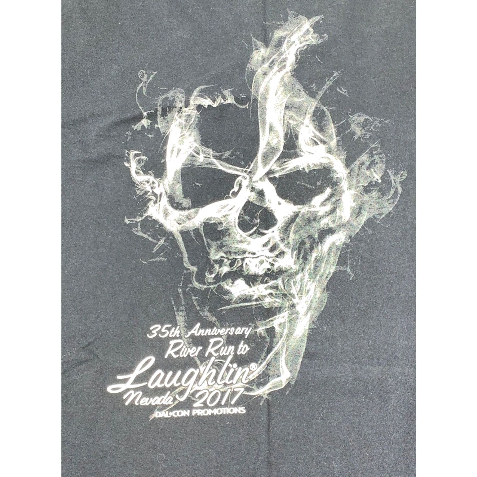 Vintage Laughlin Nevada 2017 River Run T Shirt Mens L Black Skull Motorcycle #8745 Size US L / EU 52-54 / 3 - 2 Thumbnail