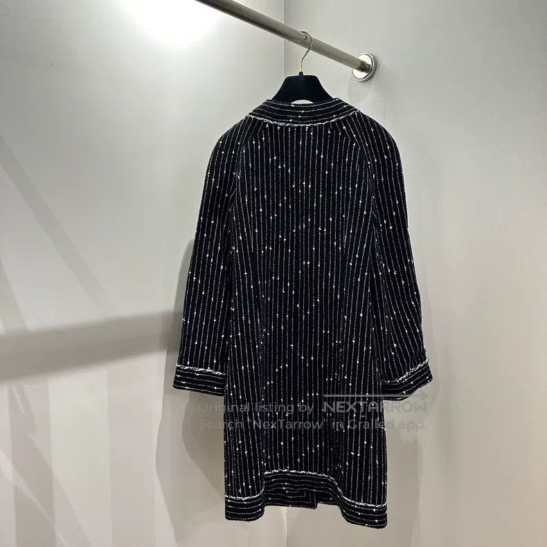 Chanel Chanel 23P striped long coat Size XXS / US 00 / IT 34 - 2 Thumbnail