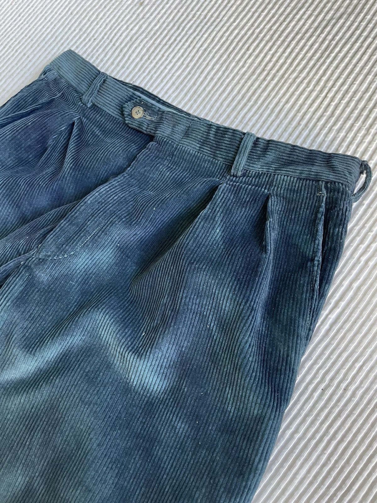Handmade Beautiful Royal Blue Hand Indigo Cords Size US 32 / EU 48 - 8 Thumbnail