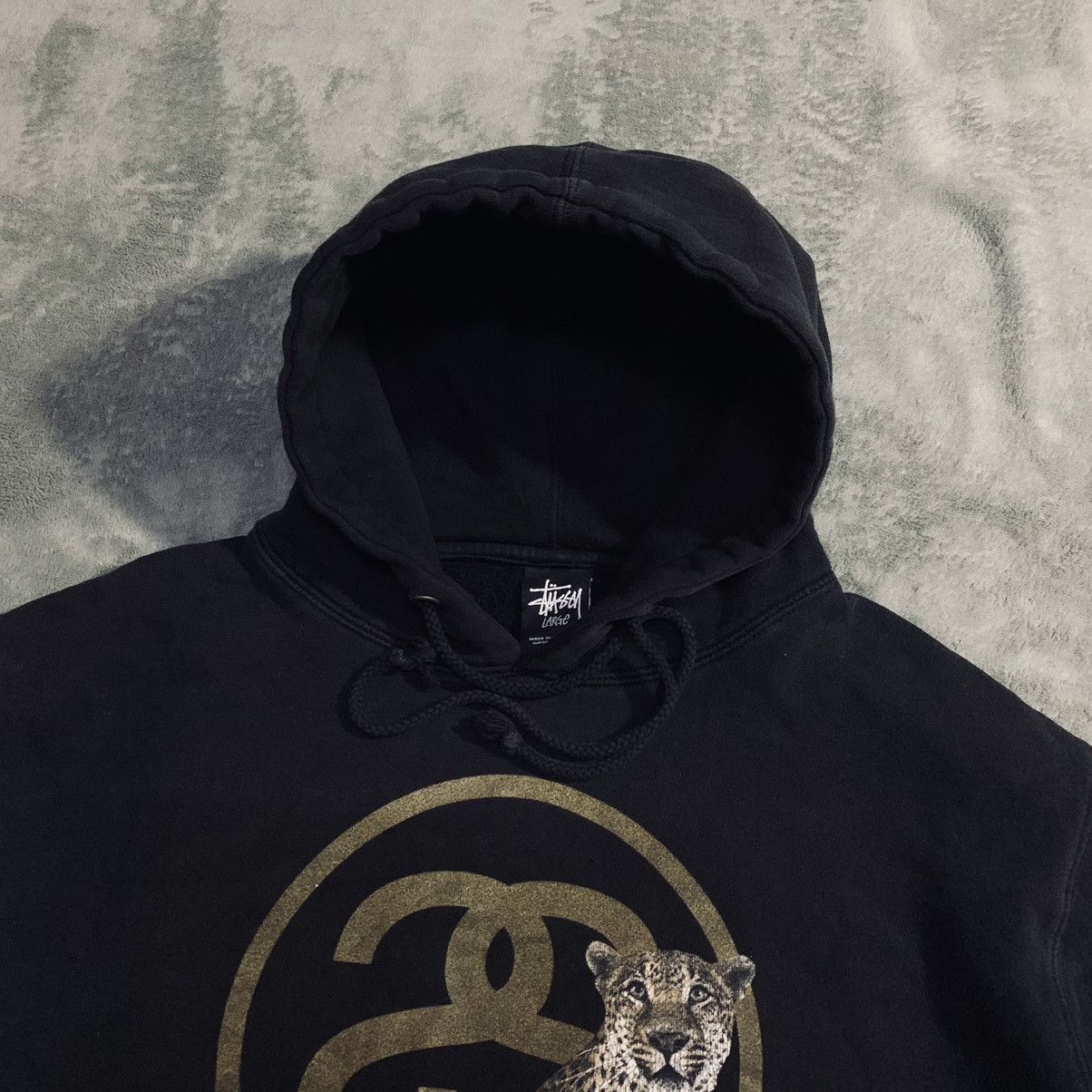 Stussy Stussy Double S Leopard Hoodie Size US L / EU 52-54 / 3 - 3 Thumbnail