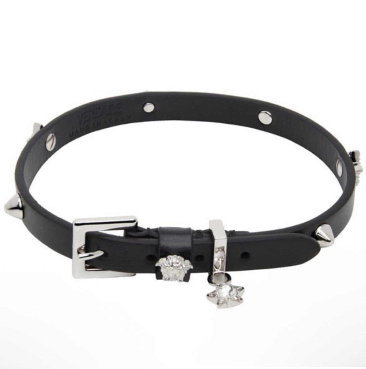 Versace Authentic Versace NWT Medusa Crystal Star Black Stud Choker Size ONE SIZE - 4 Thumbnail