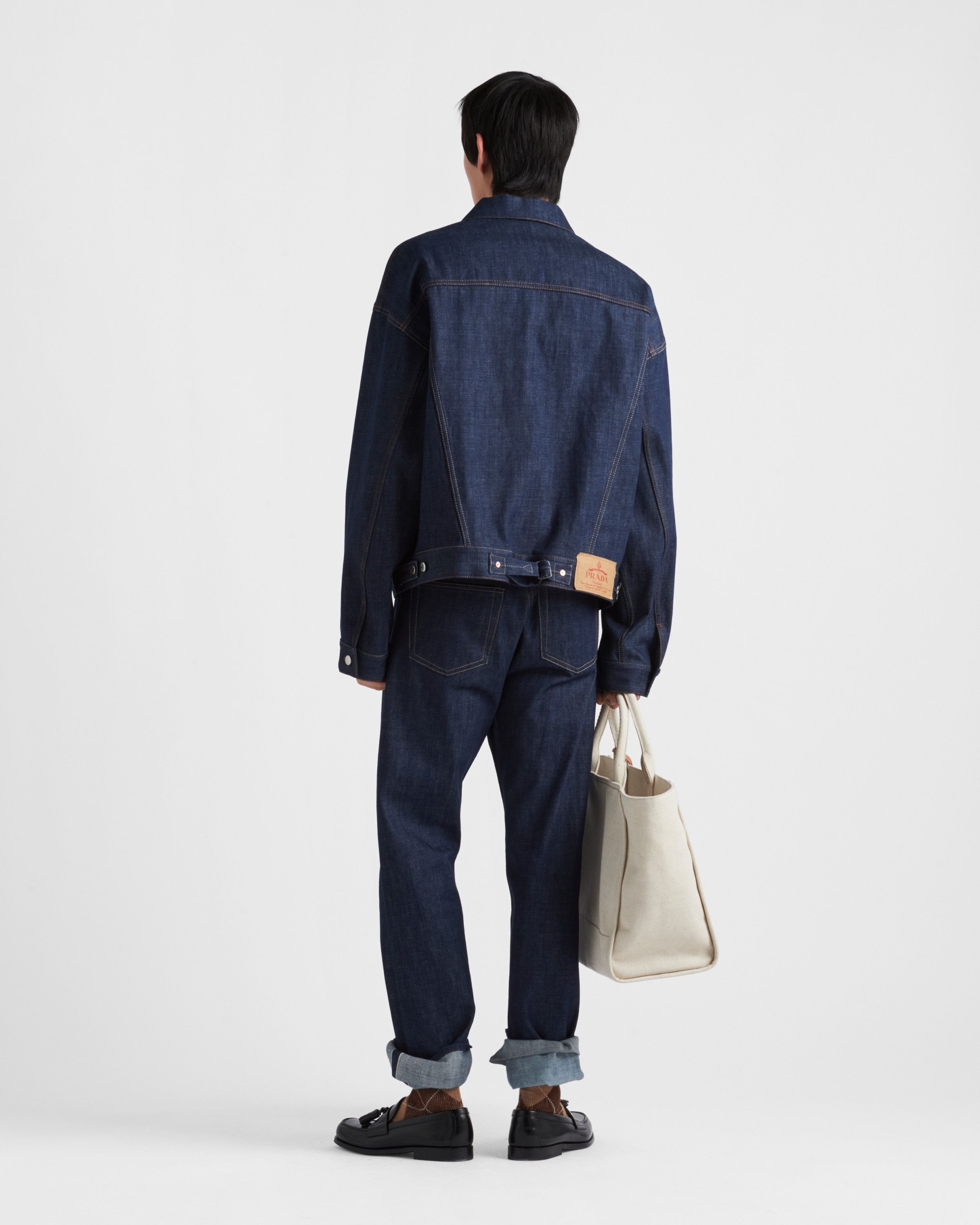 Prada oc11z0625 Selvedge Denim Blouson in Blue Size US L / EU 52-54 / 3 - 5 Thumbnail