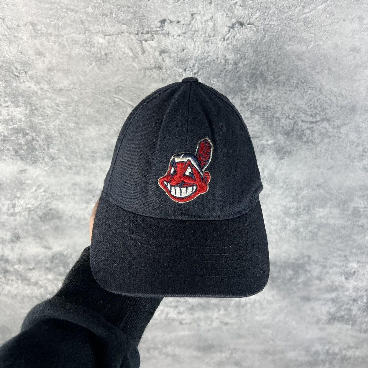 MLB Cleveland Indians Vintage Cap Men's Blue One Size Size ONE SIZE - 2 Thumbnail