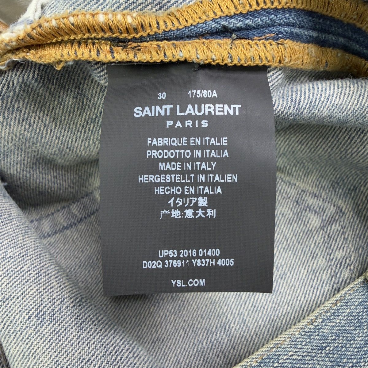 Saint Laurent Paris SAINT LAURENT PARIS FW16 CRASH D02 DENIM Size US 30 / EU 46 - 4 Thumbnail