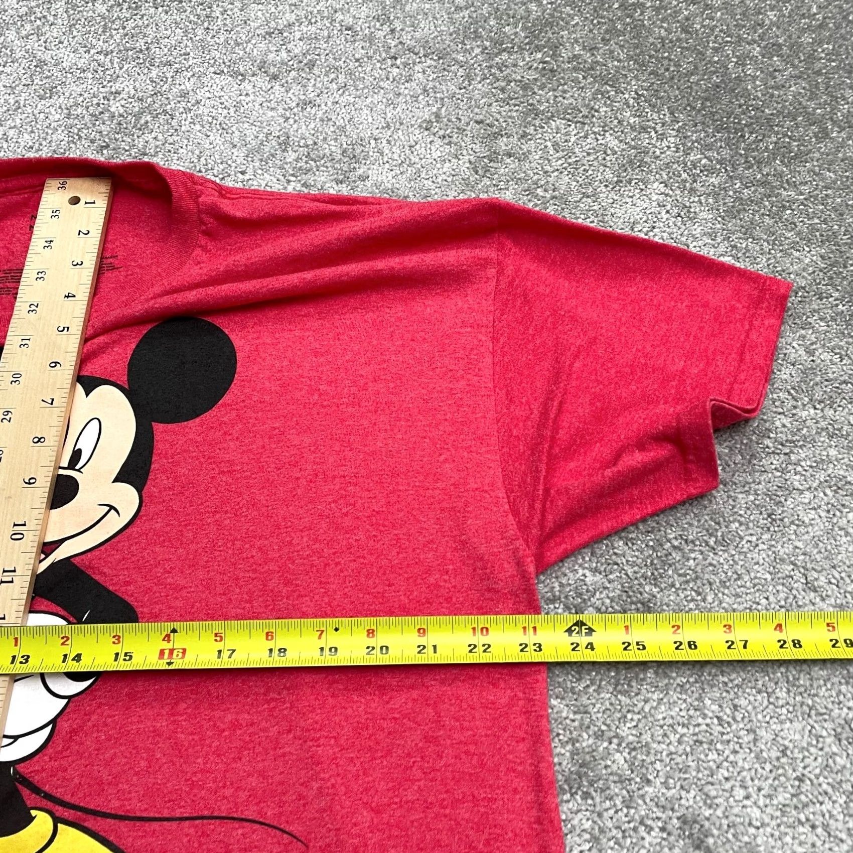 Disney Disney Mickey Mouse Graphic T-Shirt Mens XL Red Crew Neck Short Sleeve Tee Top Size US XL / EU 56 / 4 - 7 Thumbnail