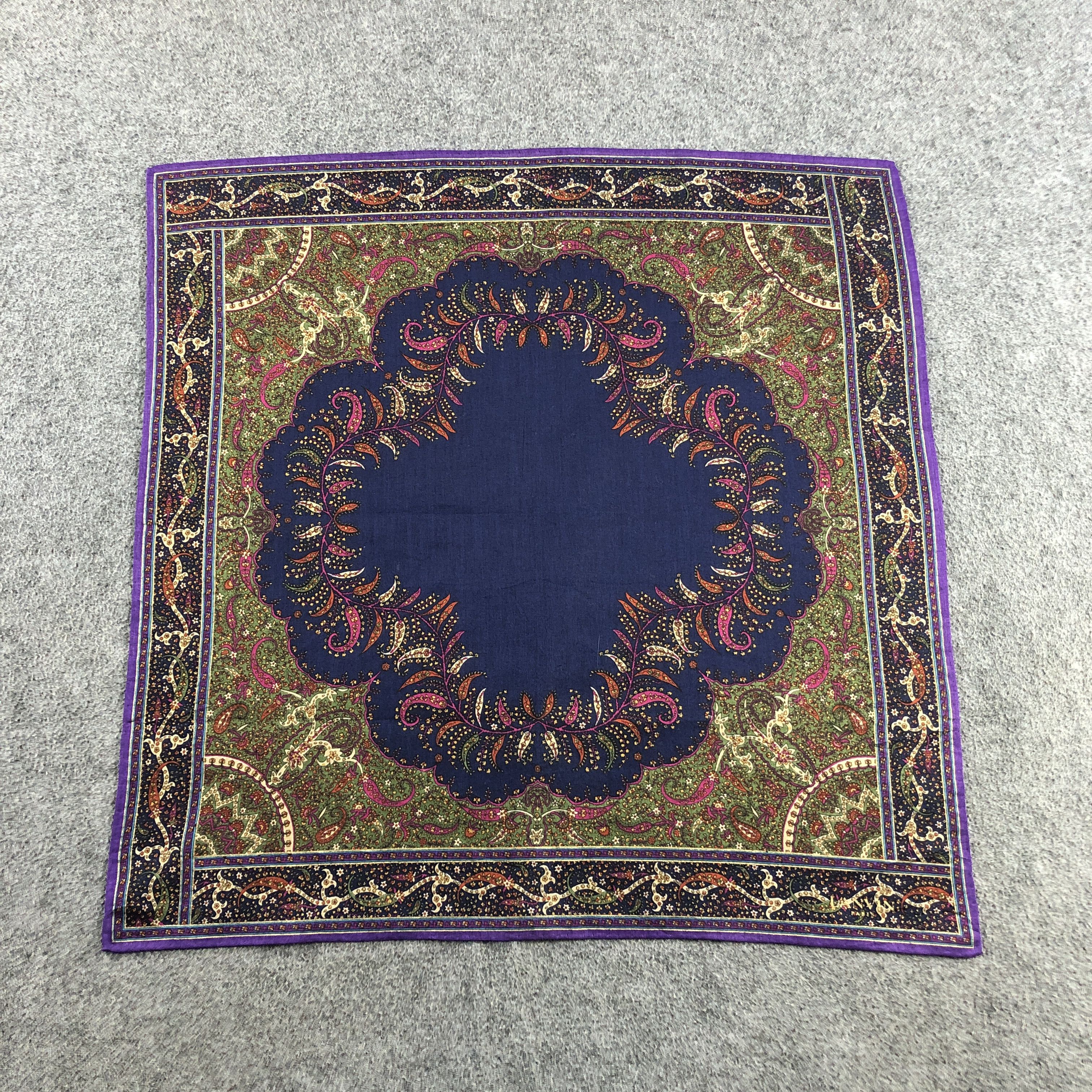 Lanvin × Vintage Lanvin Paisley Handkerchief Neckerchief Bandana H2729 Size ONE SIZE - 2 Thumbnail