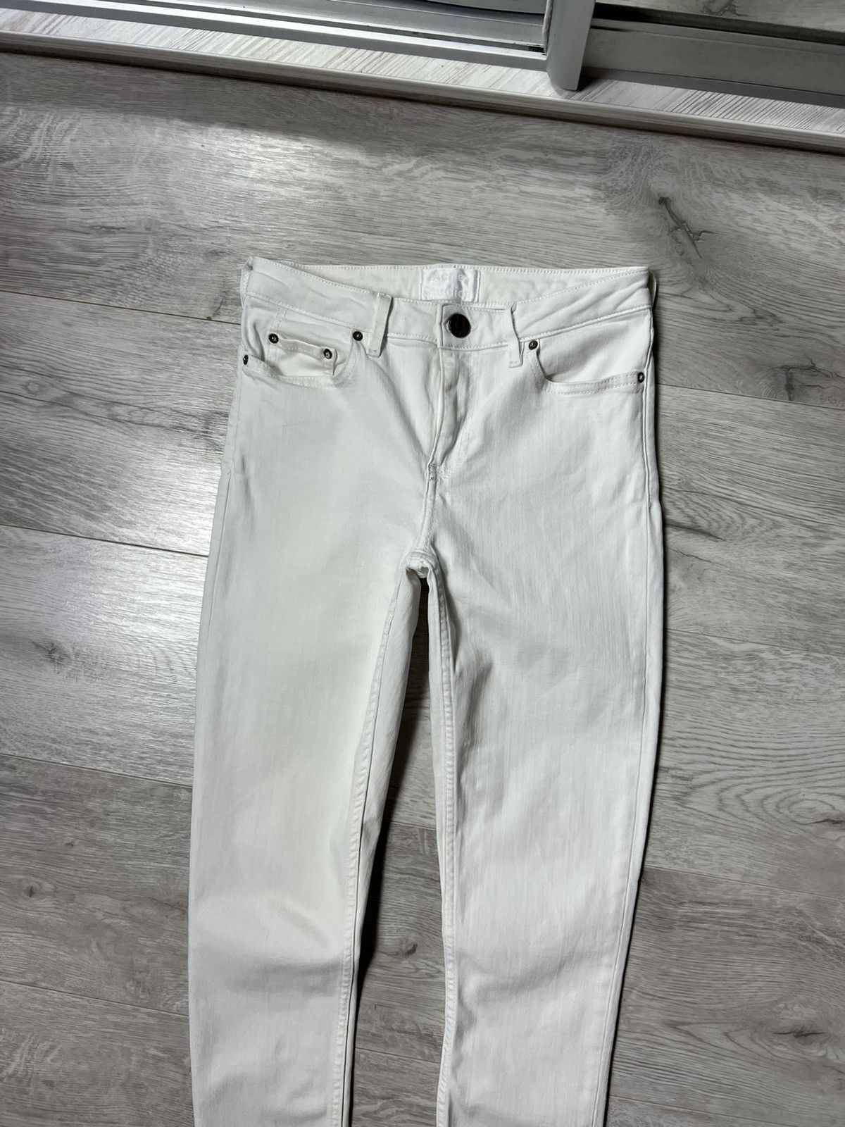 Acne Studios Acne Studios Skin 5 Optic White Jeans Denim Pants Skinny Size 25" / US 0 / IT 36 - 4 Thumbnail