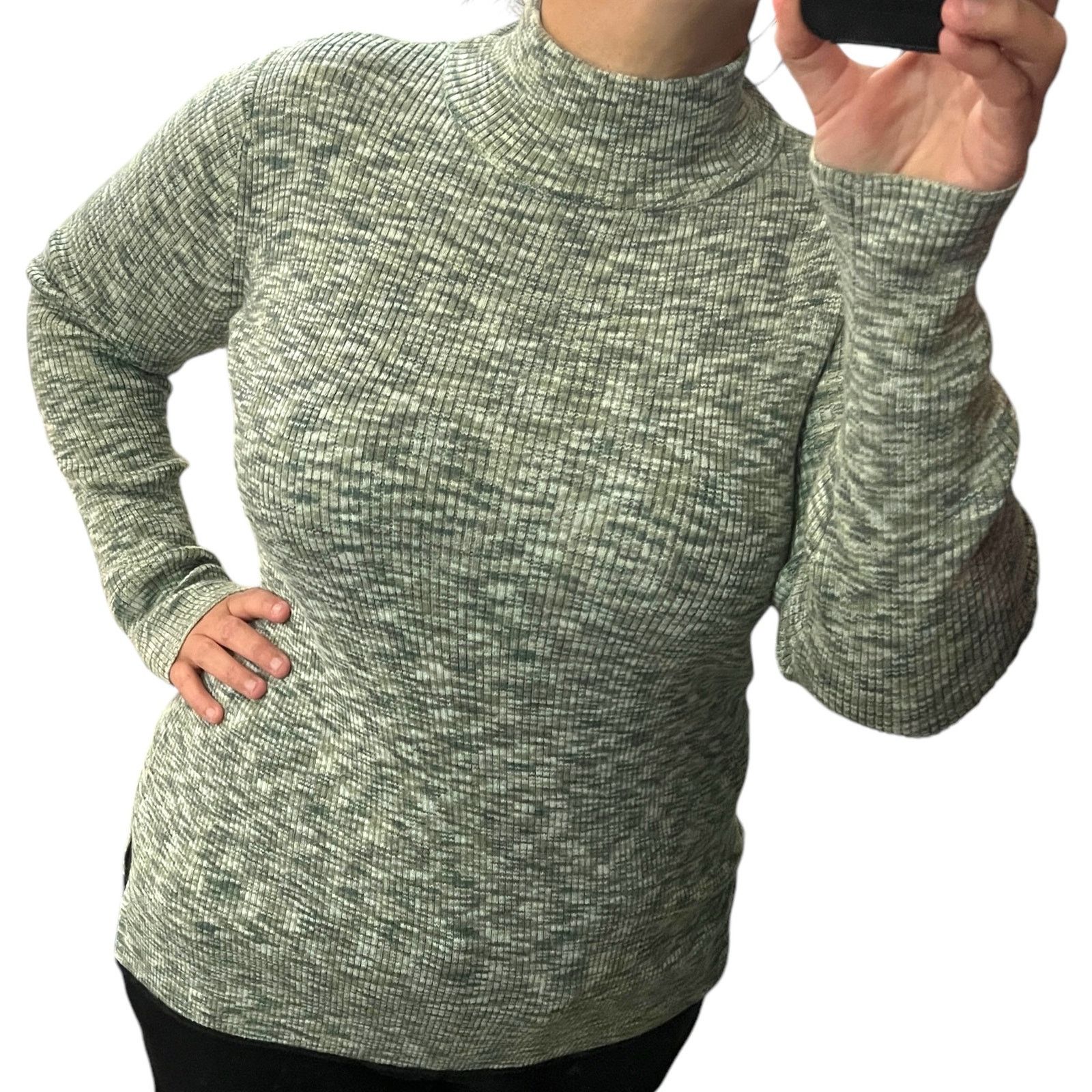 Other Rhea Spacedye Mock Neck Rib Sweater - Stitch Fix Pullover Size S / US 4 / IT 40 - 2 Thumbnail