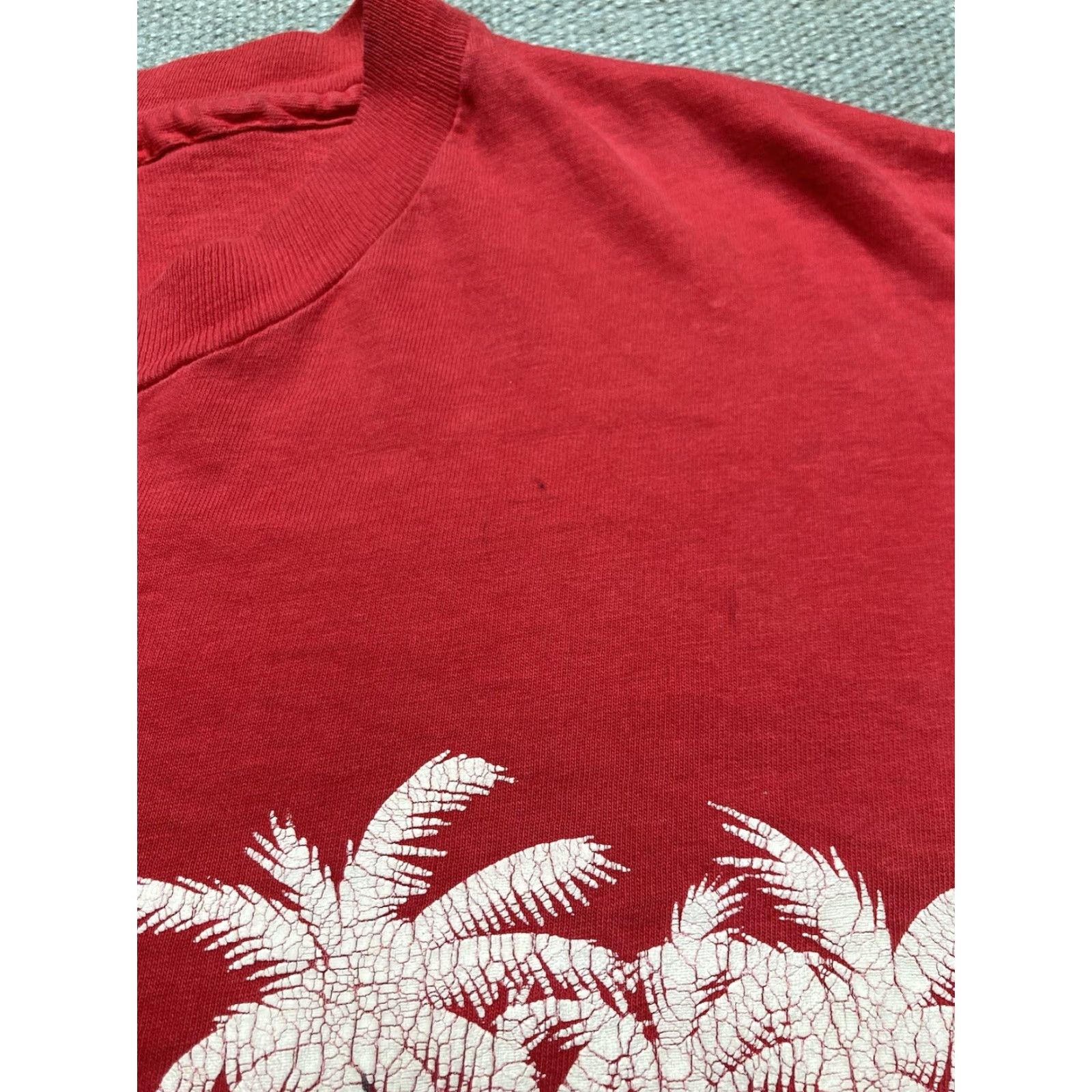 Vintage VINTAGE 80s 90s T SHIRT San Diego California Palm Trees Beach Soft Distressed XL Men Red 90s California Shirt Mens Size US XL / EU 56 / 4 - 5 Thumbnail