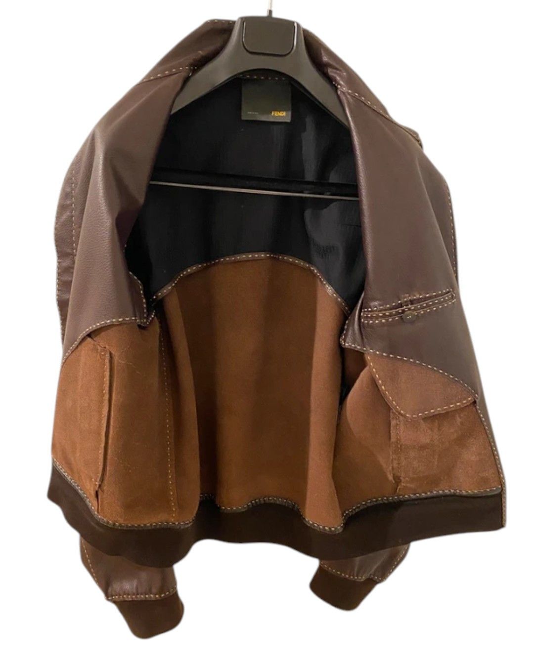 Fendi LEATHER JACKET Size US L / EU 52-54 / 3 - 3 Thumbnail