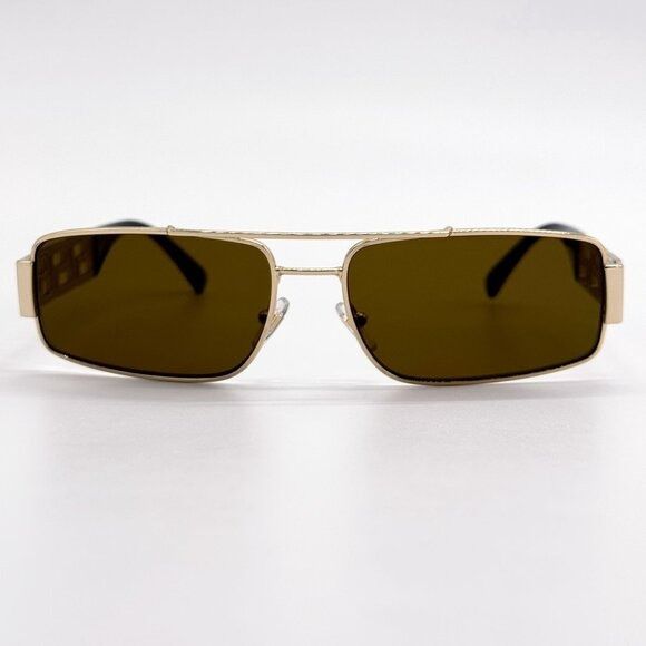 Versace NEW VERSACE SUNGLASSES VE2257 1002/73 GOLD UNISEX EYEWEAR VE Size ONE SIZE - 3 Thumbnail