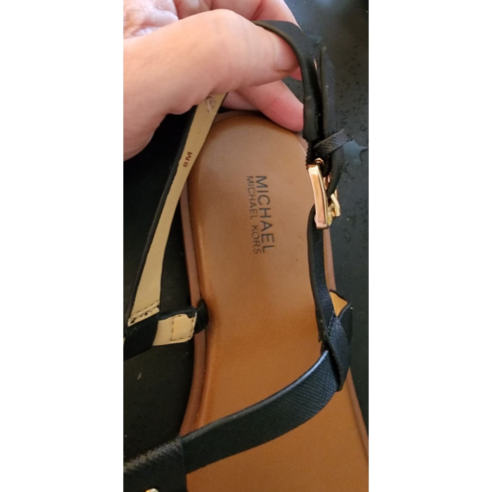 Michael Kors Michael Kors Casey black Leather Sandal 8 Med Size US 8 / IT 38 - 4 Thumbnail