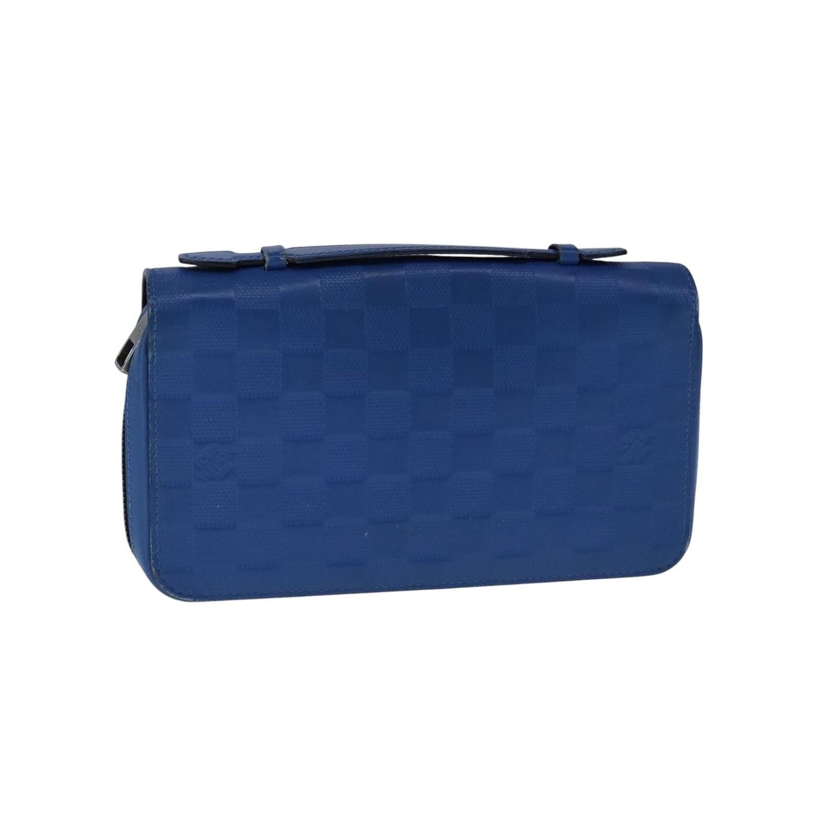 Louis Vuitton Zippy Wallet Damier Ebene Blue