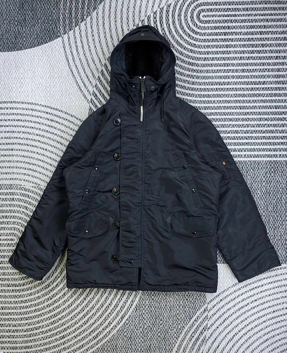Alpha Industries Vintage Alpha Industries Premium Black Parka Jacket Size US XL / EU 56 / 4 - 1 Thumbnail