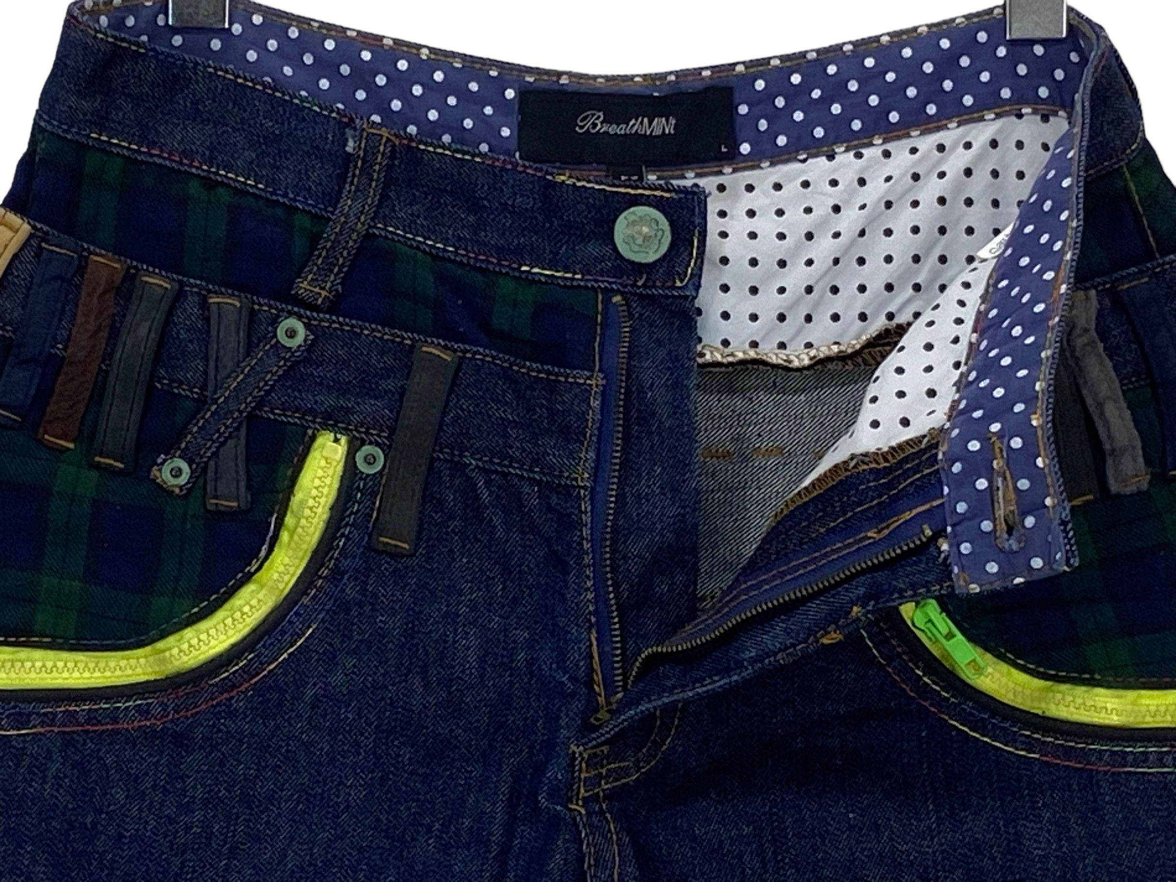 Japanese Brand Breathmint Jeans Double Waist Jeans Japanese Jeans Size US 31 - 4 Thumbnail
