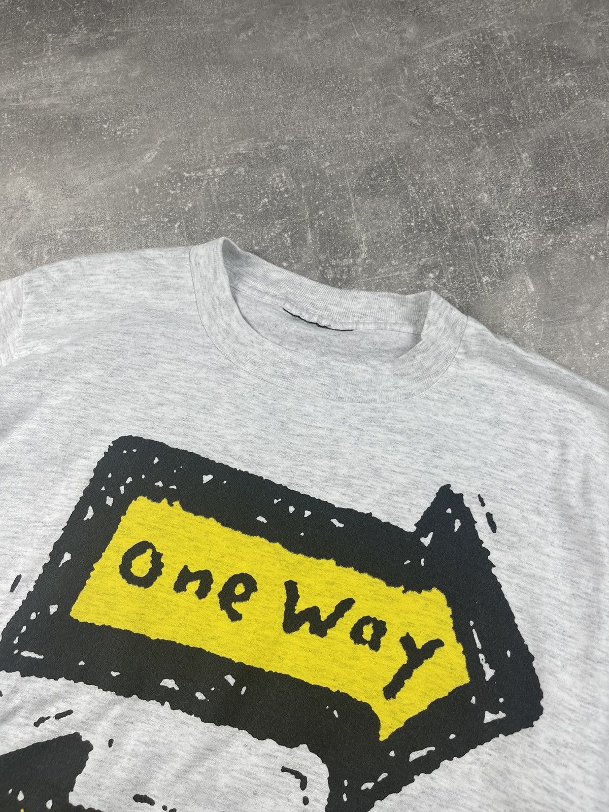 Vintage Vintage 80s Skate Back Logo "My Way" Gray Tee Size US M / EU 48-50 / 2 - 8 Thumbnail