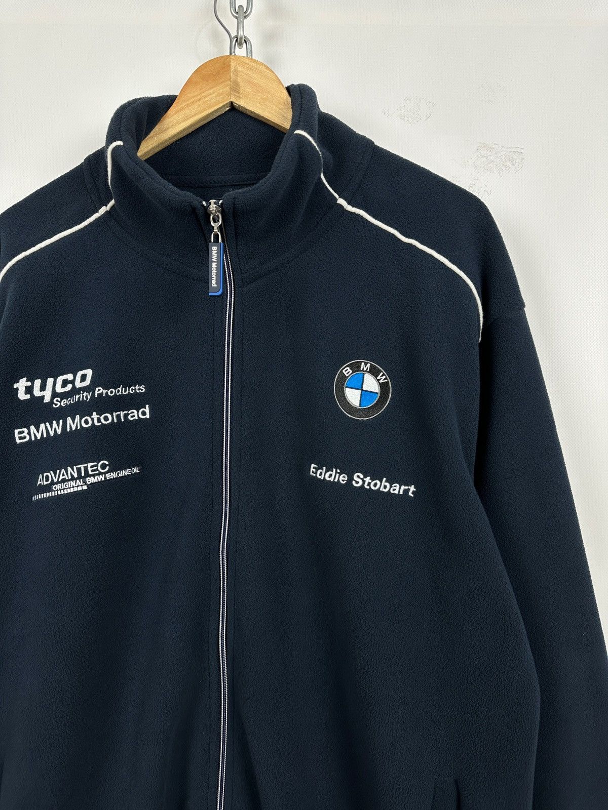 BMW Vintage BMW Tyco Motorrad Racing Fleece Jacket Size US XL / EU 56 / 4 - 6 Thumbnail