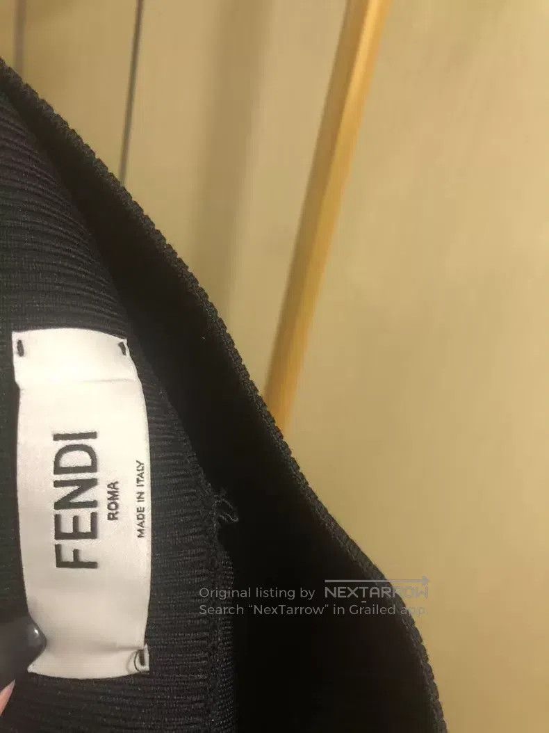 Fendi Fendi Black Monogram Half Skirt Size 26" / US 2 / IT 38 - 4 Thumbnail