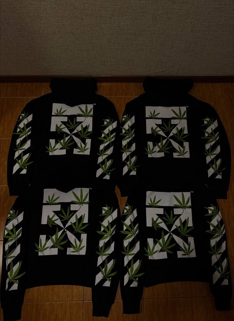 Off-White OFF WHITE HIGH WEED BLACK HOODIE Size US XL / EU 56 / 4 - 1 Thumbnail