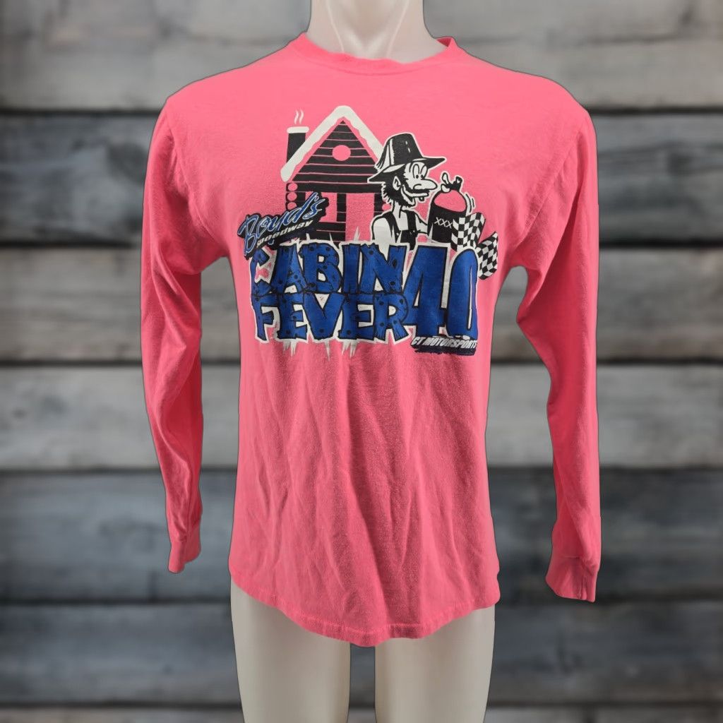 Vintage VINTAGE Boyds Speedway Ringgold Ga Cabin Fever 40 Pink L/S Shirt Size Medium Size M / US 6-8 / IT 42-44 - 1 Thumbnail