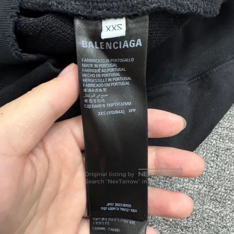 Balenciaga Graffiti Letter Hooded Sweatshirt