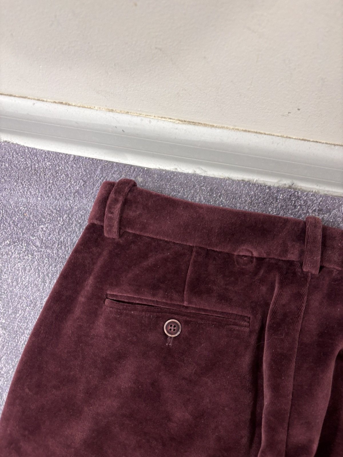 Circolo 1901 Circolo 1901 Women’s NWT Dark Burgundy Velour Chino Pants Size 27" / US 4 / IT 40 - 18 Thumbnail