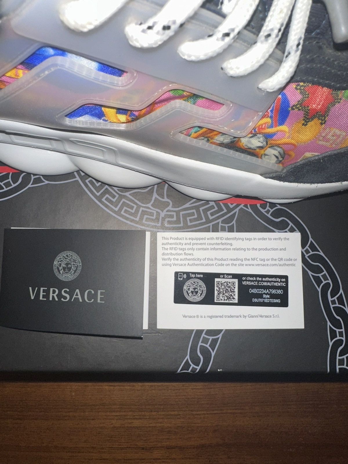 Versace Versace Chain Reaction Navy Multi Size US 10.5 / EU 43-44 - 13 Thumbnail