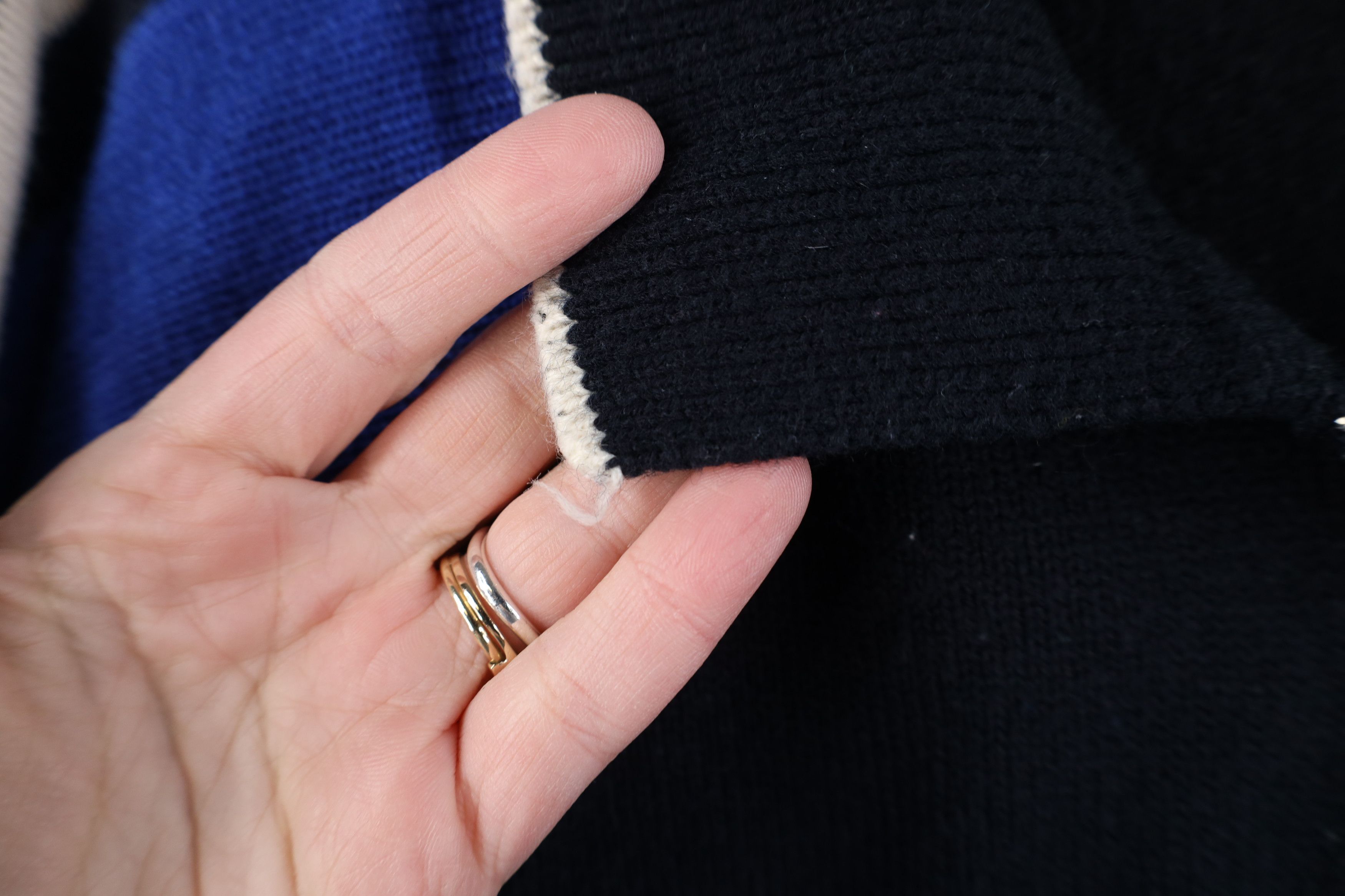 Vintage Vintage 90s Streetwear Striped Knit Collared 1/4 Zip Sweater Size US XL / EU 56 / 4 - 6 Thumbnail