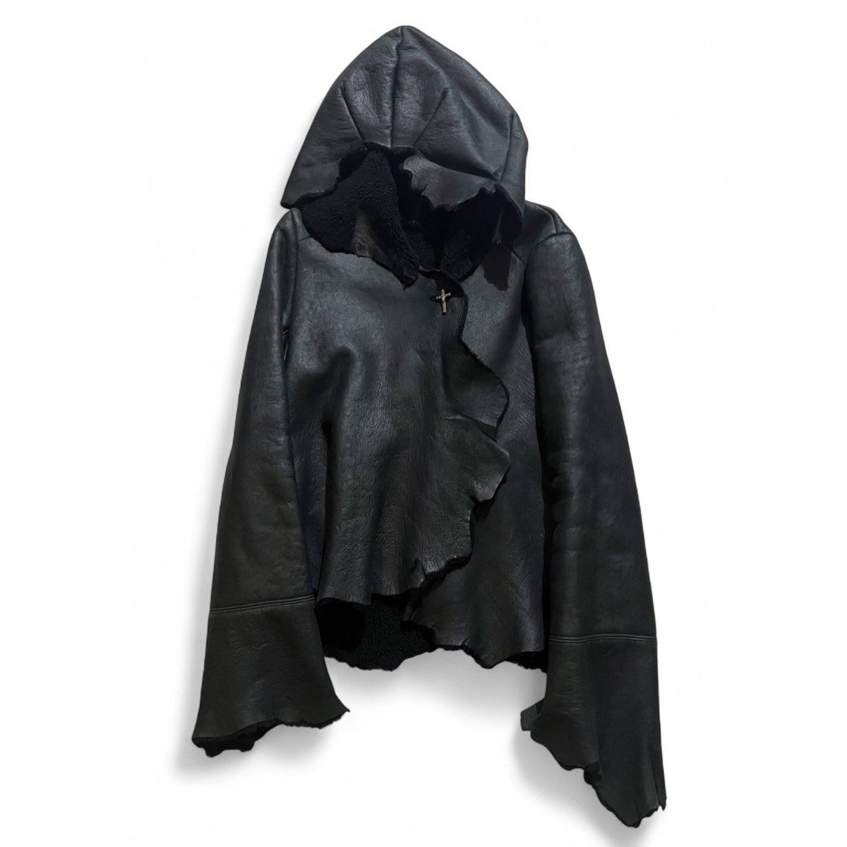 If Six Was Nine If Six Was Nine 'Brondy' Hooded Lambskin Cross