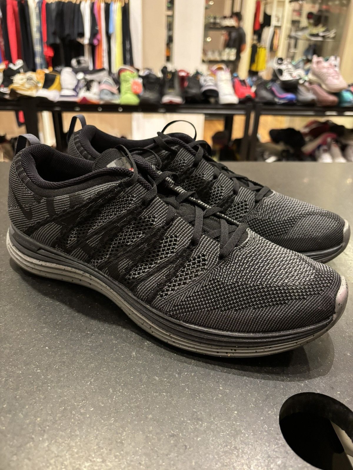 Nike × Supreme Supreme Flyknit Lunar1+ ‘Black’ Size US 12 / EU 45 - 4 Thumbnail