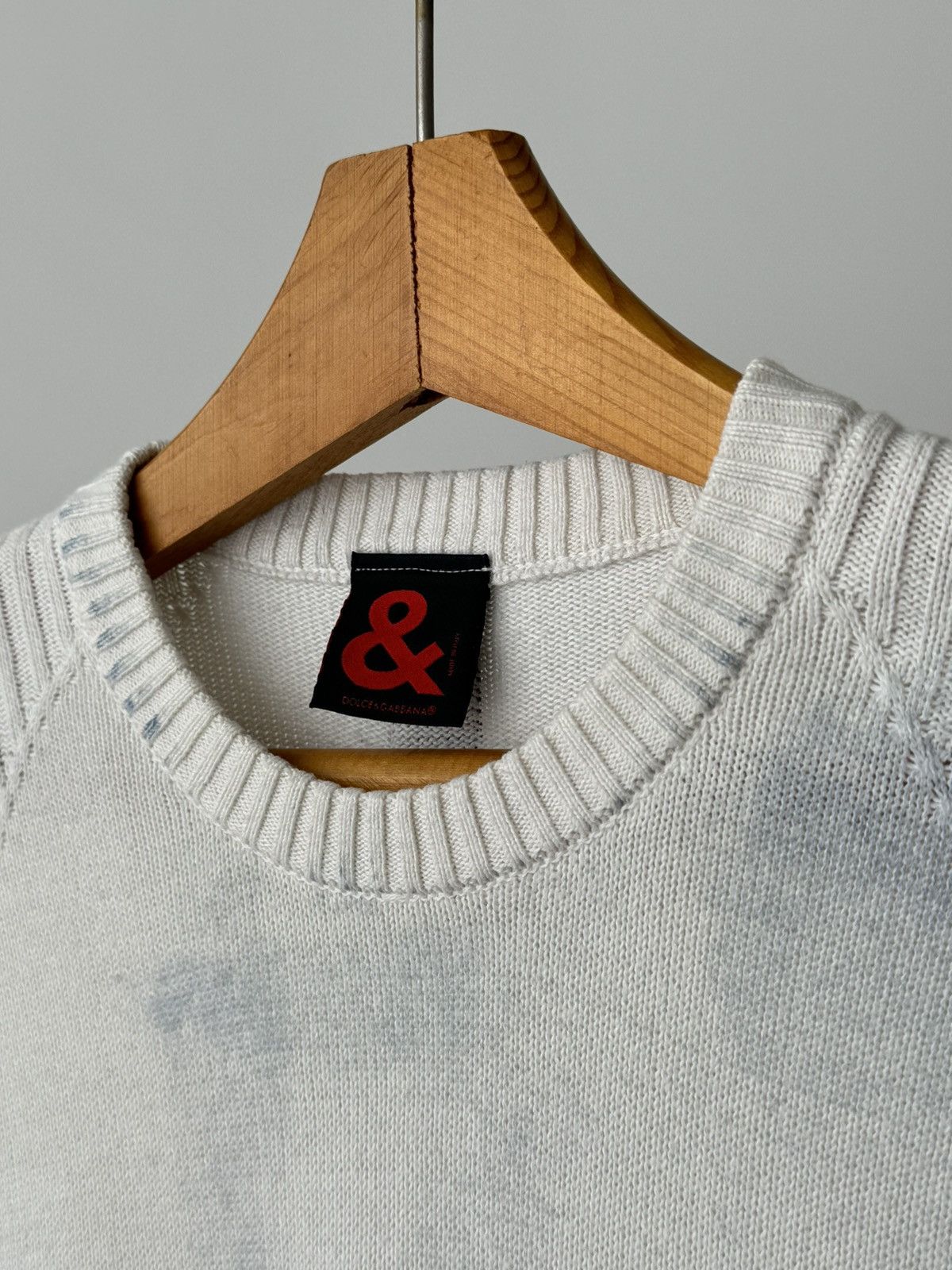Dolce & Gabbana × Vintage Vintage 00s Dolce & Gabbana Painted Sweater Size US S / EU 44-46 / 1 - 4 Thumbnail