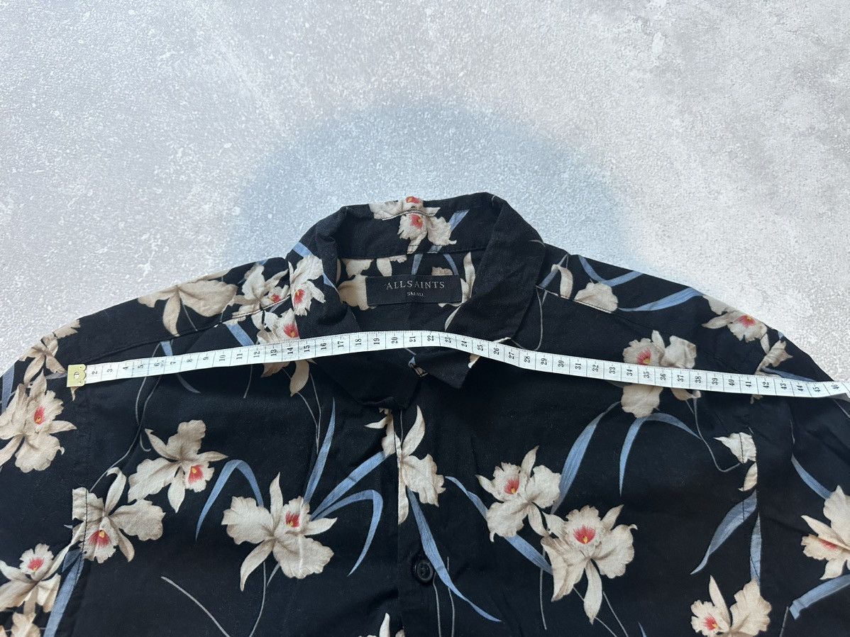 Allsaints AllSaints Mens S Short Sleeve Hawaiian Shirt Floral Art Size US S / EU 44-46 / 1 - 8 Thumbnail