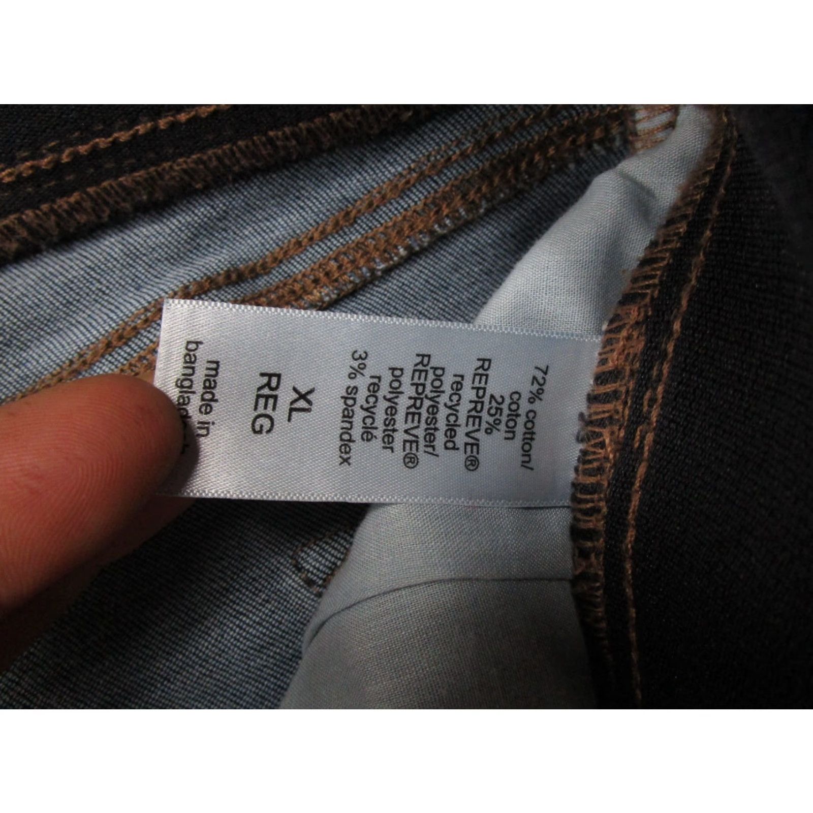 Vintage Maurices Blue Stretch Denim Elastic Waist Jegging Jeans Skinny Size XL Reg Womens Size 40" / US 18 - 4 Thumbnail