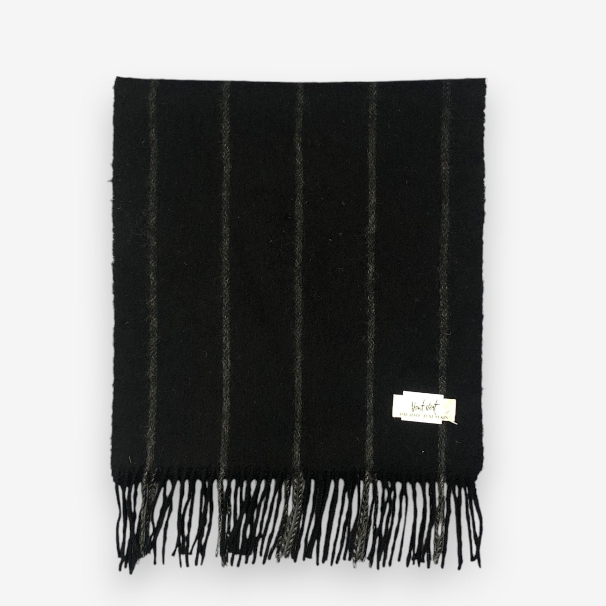 Japanese Brand Vintage Vent Vert Pierre Balmain Scarf Muffler Wool Scarves Size ONE SIZE - 2 Thumbnail