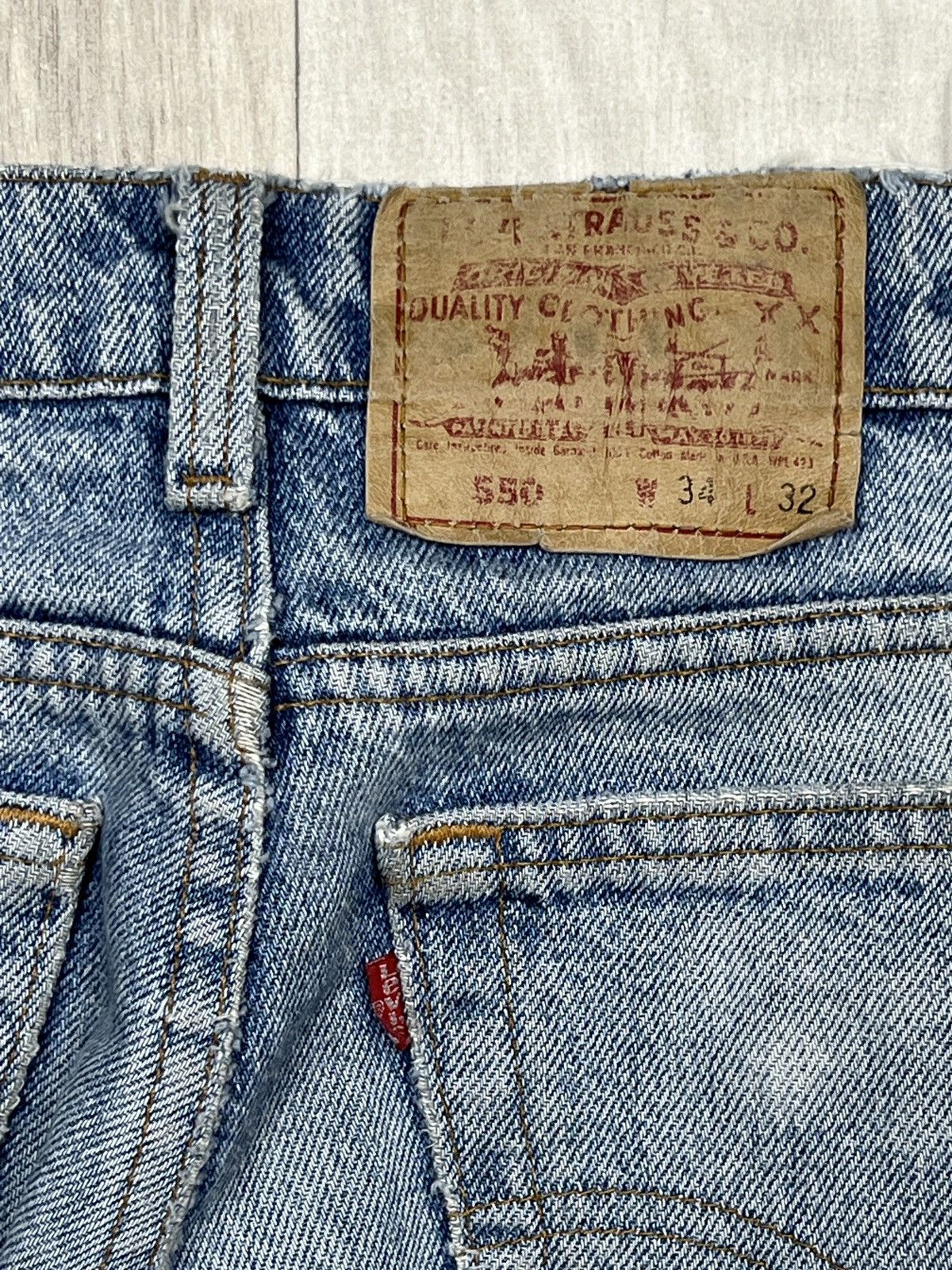 Levi's Levi’s 550 Made in USA Vintage Denim Jeans Pants (Y0345) Size US 34 / EU 50 - 12 Thumbnail